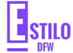 Purple logo for Estilo DFW a digital entertainment company in DFW.