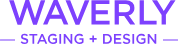 Purple logo for Waverly Staging in New York.